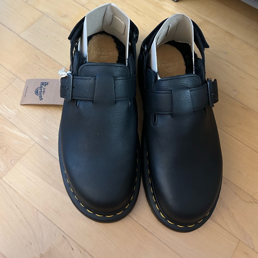 Dr Martens vegan mule shoes.